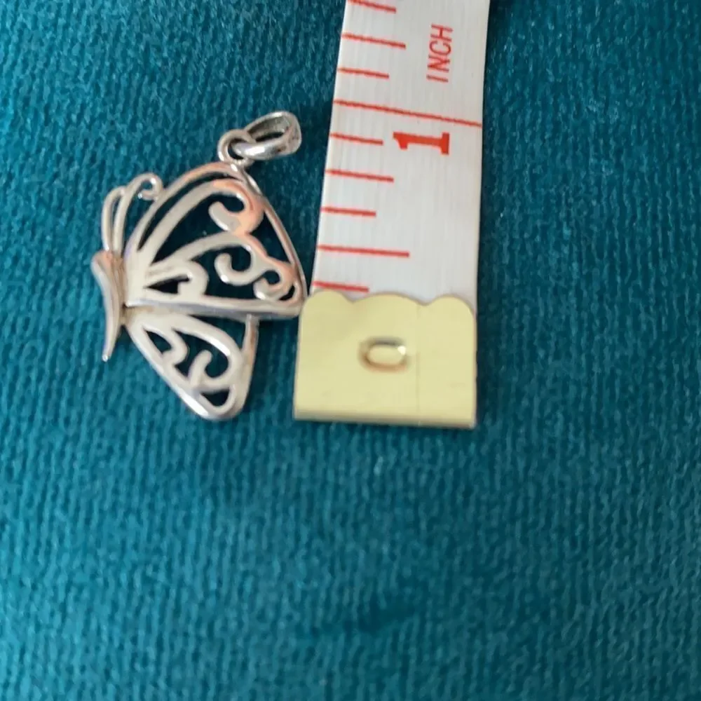 Hollow Butterfly 925 sterling silver pendant